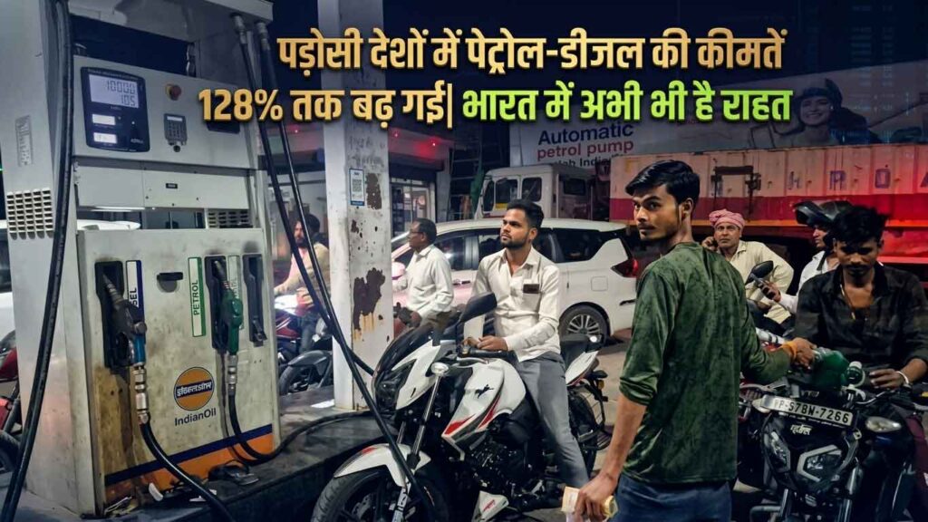 पड़ोसी-देशों-में-पेट्रोल-डीजल-की-कीमतें-128%-तक-बढ़-गई