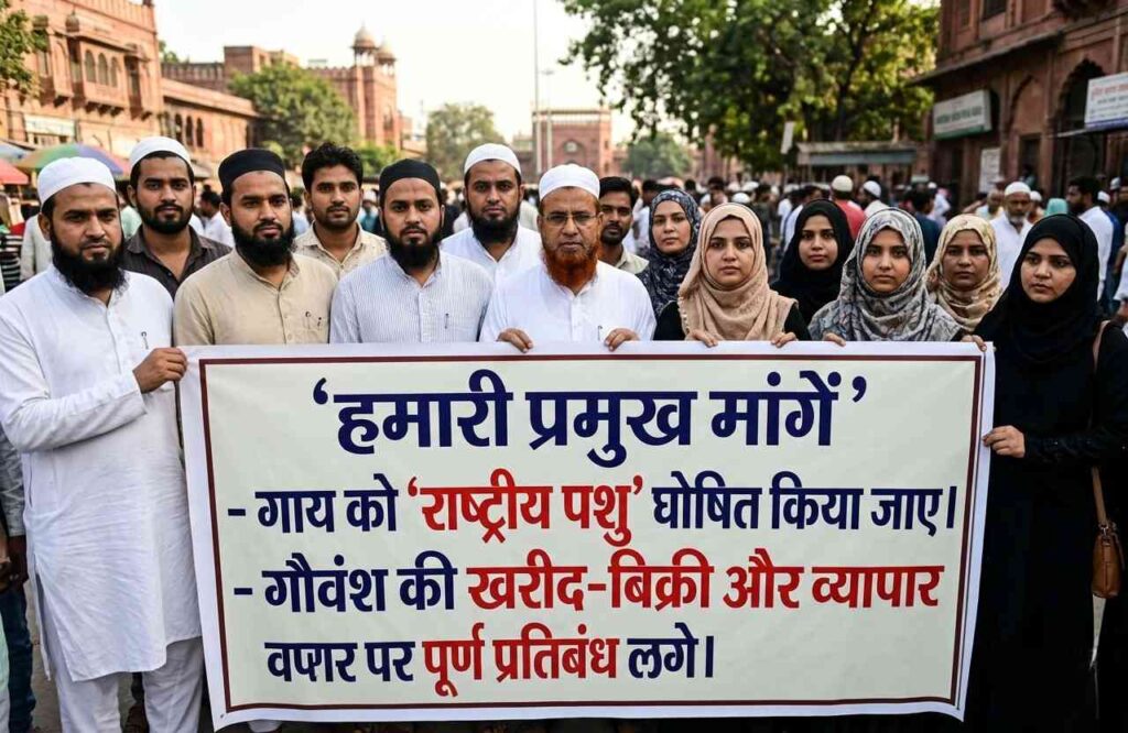 Indian-muslims-demanding-Caw-to-be-A-National-Animal